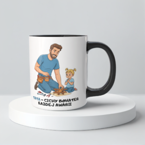 Świąteczny Kubek na Święta - Tata - cichy bohater każdej awarii